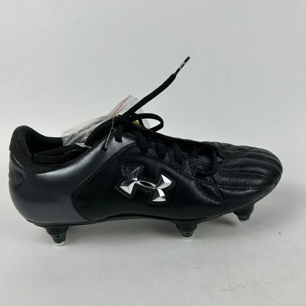 Under Armour Hydrastrike II SG Soccer Cleats Women US 8.5 Black with Extra Laces